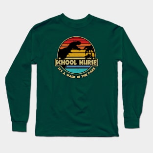 Jurassic School Nurse Long Sleeve T-Shirt